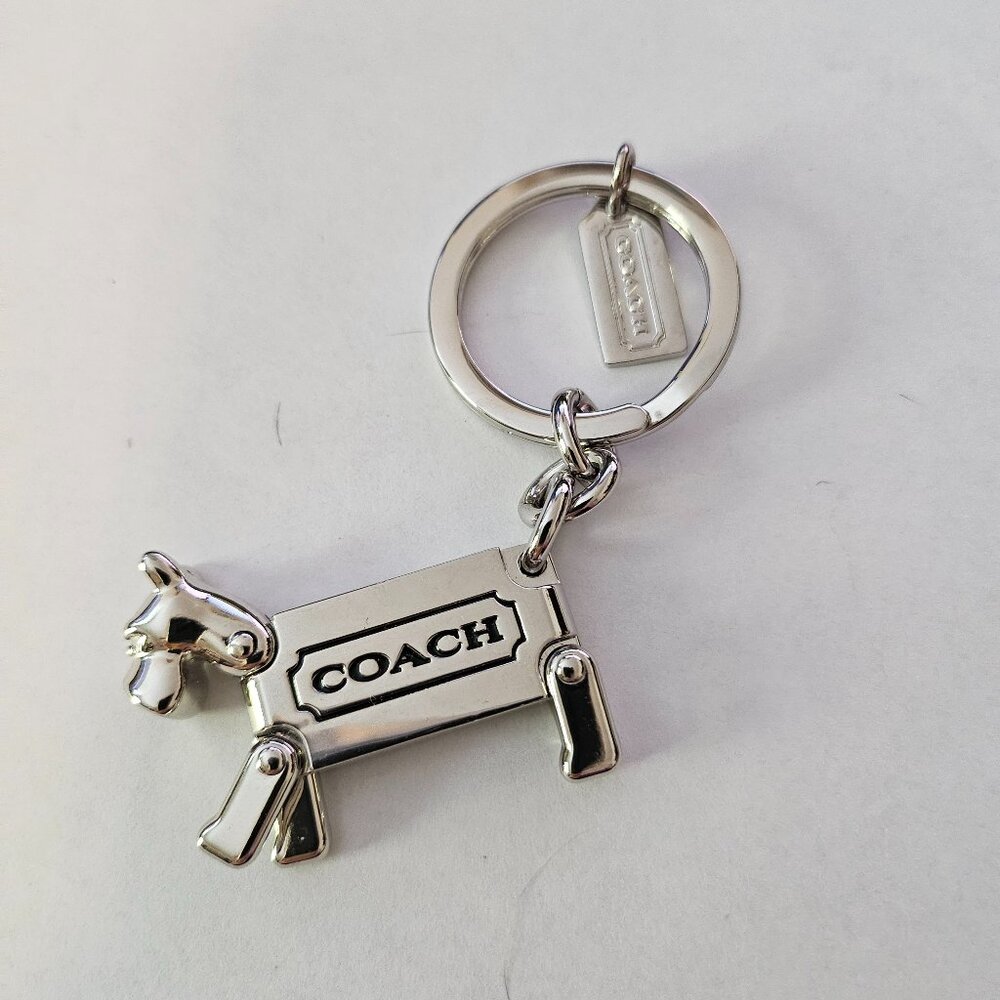 NEW COACH 62436 Scottie Westie Yorkshire Keychain Dog Key ring FOB NEW